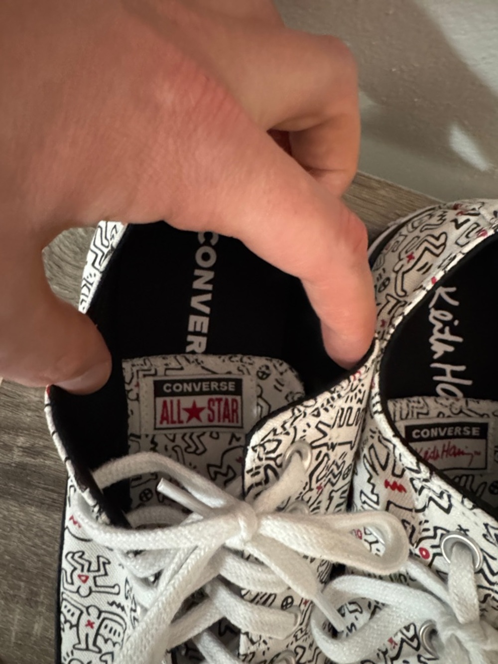 Keith Haring x Converse Chuck All Star Low Dancing Figures Allover US Men 9.5 - Picture 7 of 9